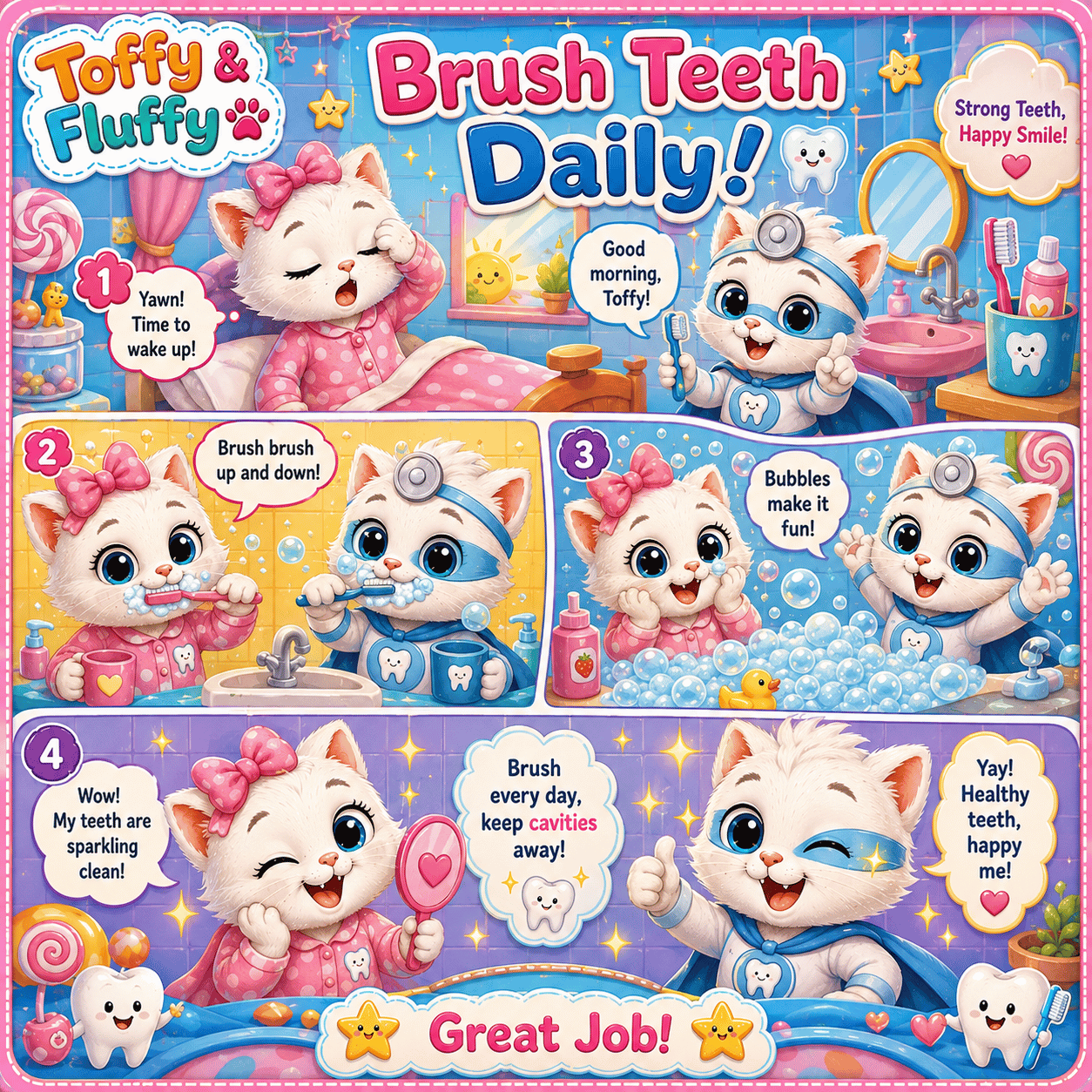 Brush Teeth Daily – A4 Comics