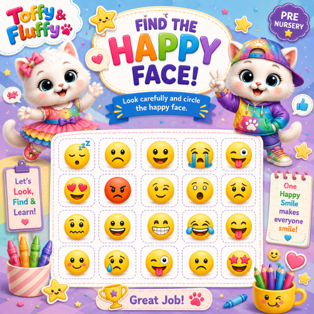 Find the Happy Face - Activity Sheet