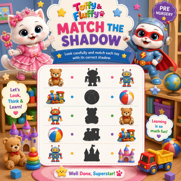 Match the Shadow - Activity Sheet