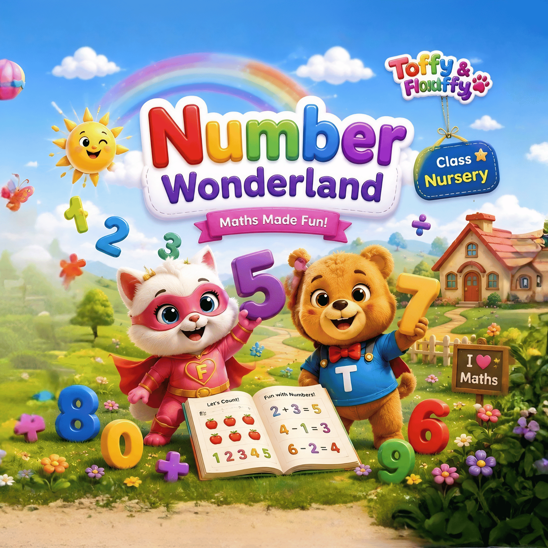 Number Wonderland – Toffy & Fluffy
